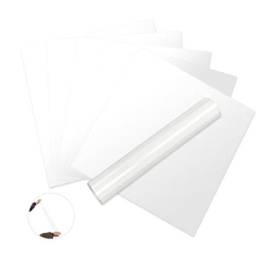 Imagem de MerryMade SportFlex Iron-On, 30.5 cm x 30.5 cm 6Packs - Vinil de transferência de calor HTV para roupas esportivas (branco, 30 x 30 cm, 6 folhas)