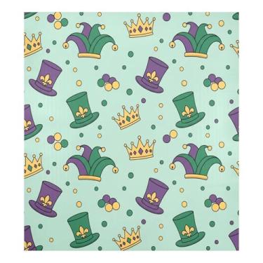 Imagem de Blueangle Chapéus de bobo da corte do carnaval, capa de ímã para lava-louças, decoração de capa frontal de lava-louças, adesivos de eletrodomésticos, adesivos de eletrodomésticos, 58 cm C x 66 cm