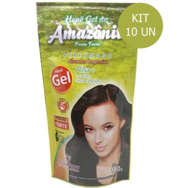 Imagem de Kit C/ 10un Henê Da Amazônia Em Gel Preto Forte 180g - Divina Dama