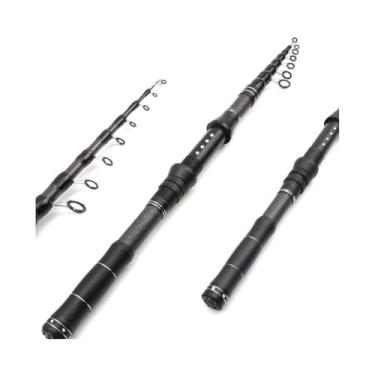 Imagem de Vara de pesca telescópica multifuncional vara de pesca vara de carpa de carbono portátil viagem para água salgada doce vara de pesca (3 m)