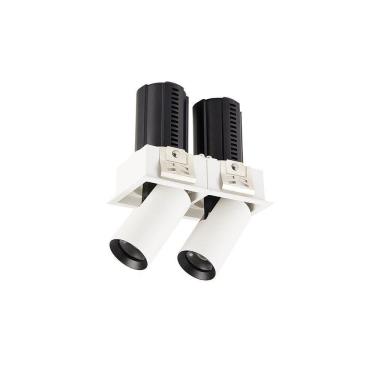 Imagem de Spot De Embutir Retrátil Nordecor Aiva Duo Led Alto Irc 97 Bivolt Branco - 2700k - Luz Amarela