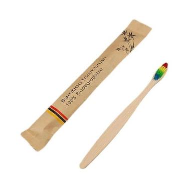 Imagem de Escova De Dentes De Bambu Com Cerdas Macias, Ecológica, Biodegradável,