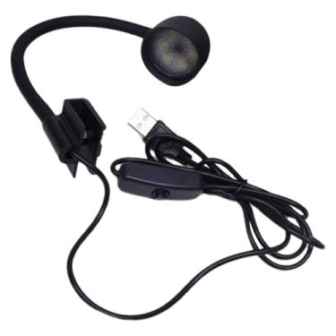 Imagem de Lâmpada LED Para Aquário - Luminária Decorativa com Rotação de 360 Graus - Iluminação para Aquário Rotativa - para Escritório Quarto Sala de Estar Casa Água Doce e Salgada