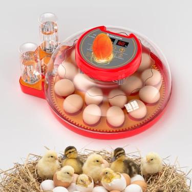 Imagem de OISEAUXEON 18 incubadoras para incubação de ovos com rotação automática de ovos e controle de umidade Recarga automática de água, Candler Nature Right 360 Incubadora de pato codorna pintainho peru