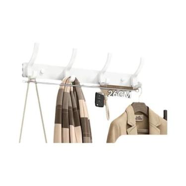 Imagem de Suporte De Toalhas De Alumínio Montado Na Parede, Cabideiro Para Porta