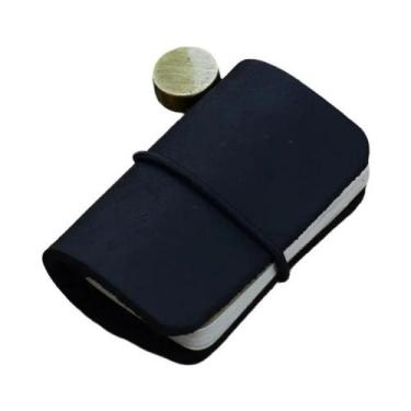 Imagem de Caderno De Couro Pequeno, Mini Sketchbook Vintage Retro, Organizador P