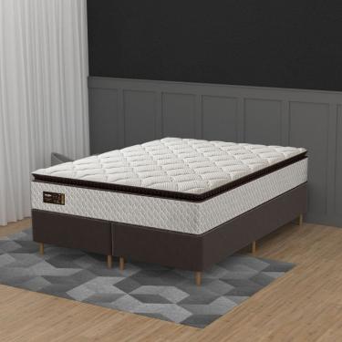 Imagem de Cama Box Queen 158cm Pillow Top Molas Ensacadas Majestic Umaflex Base 2 CEN