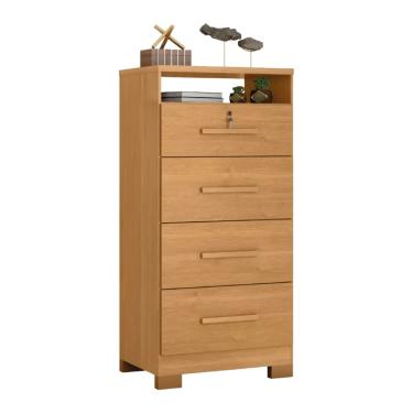 Imagem de Cômoda com Chave 4 Gavetas Primordial Max Zanzini