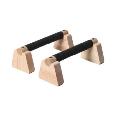 Imagem de Barras De Madeira Para Flexões, Equipamento De Exercício Para Treino E