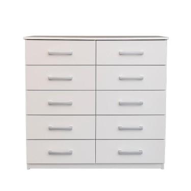 Imagem de Cômoda Marbela 10 Gavetas Infantil Branco