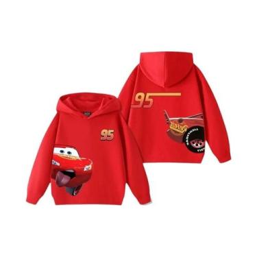 Imagem de Moletom Com Capuz Infantil, Meninos, Meninas, Carros, Relâmpago McQuee