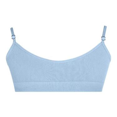 Imagem de Top Infantil sem Costura Azul Celeste Zee Rucci, P
