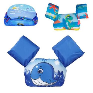 Imagem de Colete infantil com boia de braco maxsol