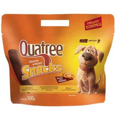 Imagem de Petiscos Quatree Snacks Bifinhos Frango Para Cães 500g - GRANVITA PET