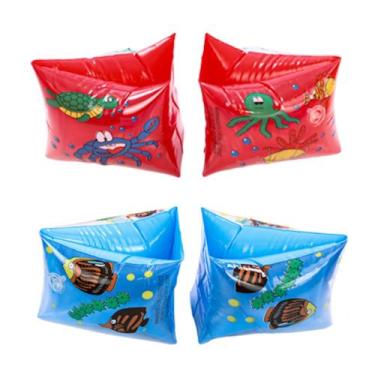 Imagem de Kit com 2 Boias de Braço para Crianças Suporta até 20kg Estampada Peix