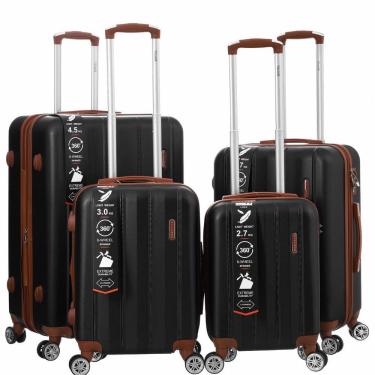 Imagem de Mala De Viagem Rígida Abs 4 Peças Rodinhas 360º Expansível