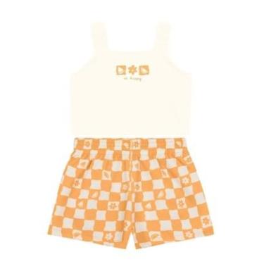 Imagem de Conjunto infantil menina quadriculado Brandili-Feminino