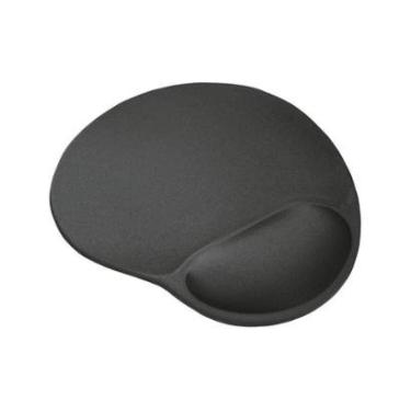 Imagem de Mousepad Trust Big Foot com Apoio de Pulso (236x205mm), Ergonômico, Antiderrapante, Preto - 16977-Unissex