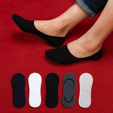 Imagem de Kit 3 Pares Meia Sapatilha Algodão Unissex Masculina Feminina Confortá