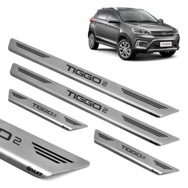 Imagem de Soleira Aço Inox Escovado Porta Mult Tiggo 2 2021