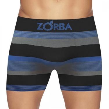 Imagem de Cueca boxer listrada sem costura zorba