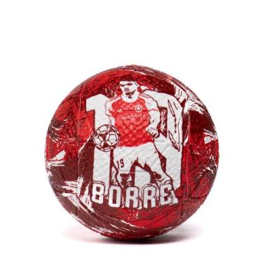 Imagem de Mini Bola de Futebol de Campo Dualt Inter Borré Vermelho/Branco - Dult