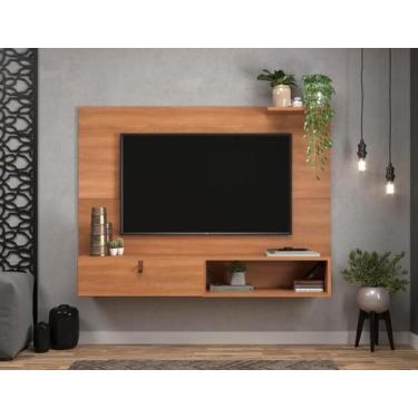 Imagem de Painel Para Tv Califórnia Até 50'' Freijó com Puxador em material sint