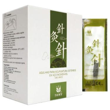 Imagem de Agulhas Acupuntura Sistêmica Estéreis Tony 25x40 C/ 1000un - Bioland