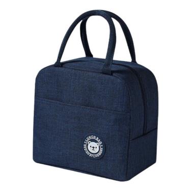 Imagem de Bolsa Térmica Estilo Europeu Com Isolamento De Papel Alumínio - índigo