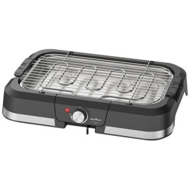 Imagem de Churrasqueira Elétrica Britânia BCQ40 Menos Fumaça 220V, Preto, 220V
