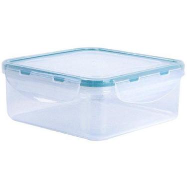 Imagem de Pote 800ml Hermético de Plástico Transparente Quad - Oikos, 800ml, Tra