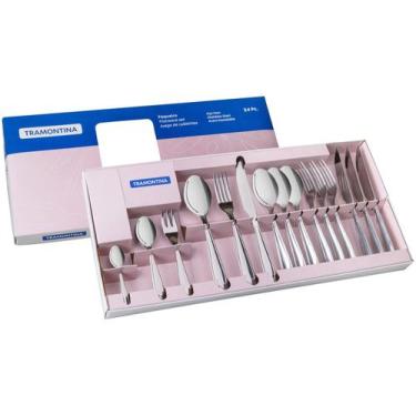 Imagem de Faqueiro Tramontina Laguna 24 Peças Aço Inox Com Facas De Churrasco, I