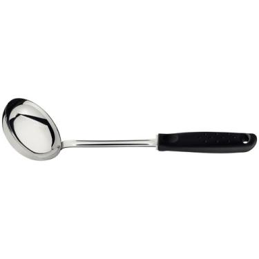 Imagem de Concha em Aço Inox com Cabo de Polipropileno Preto - Tramontina, Preto
