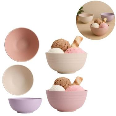 Imagem de 12 Tigelas Bowl de Bambu Ecológico P/ Sobremesa 400ml - Lyor