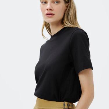 Imagem de Blusa Manga Curta Hering Super Cotton Feminina 4H1V, Preto, P