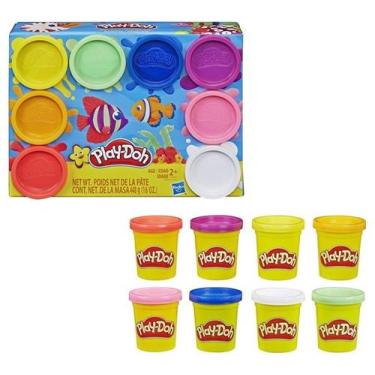 Imagem de Kit Play-Doh Com 8 Potes de Massinha de Modelar Sortidos Festa do Arco