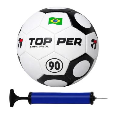 Imagem de Bola De Futebol Campo Topper 90 Hybrid Oficial com Bomba De Ar-Unissex