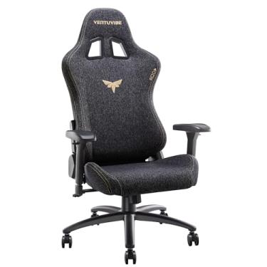 Imagem de VENTUVIBE Cadeira para jogos 4D apoios de braço ajustáveis - reclinável 155° e capacidade de 145 kg, cadeira de computador ergonômica de encosto alto com suporte lombar, cadeira de escritório de