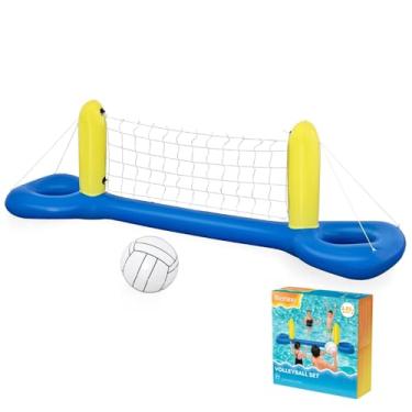 Imagem de Kit Biribol Volei de Piscina Bestway Inflável com Rede e Bola