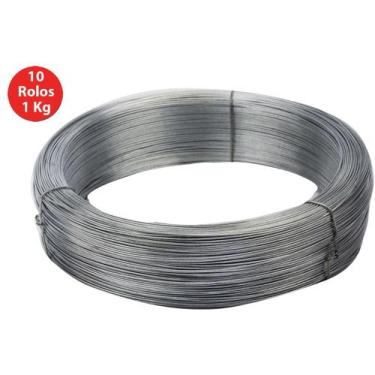 Imagem de Arame Liso Galvanizado N20 Beltools 0,83mm 10 Rolos 1Kg