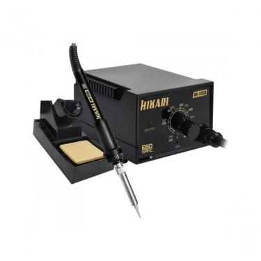 Imagem de Estação de Solda Analógica HK936A com Controle de Temperatura Ajustável 200~480ºC 60W 220V Preta Hikari