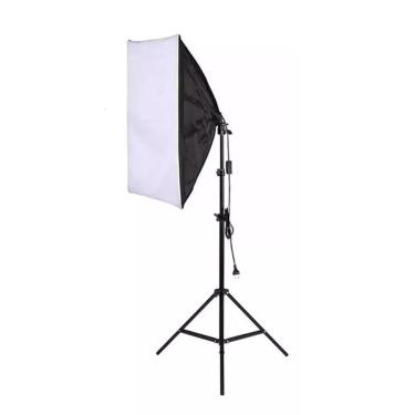 Imagem de Softbox de Luz Contínua OEM Softbox 50x70cm Soquete E27 Kit com Tripé Tela Difusora Versão para Estúdio