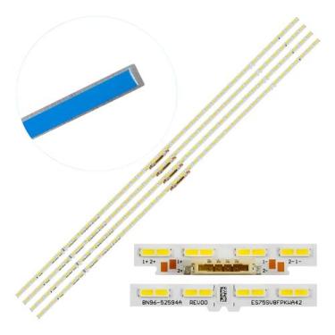 Imagem de Barra de LED Premium TV UN75AU8000G - Kit completo 4 barras CWF Parts 