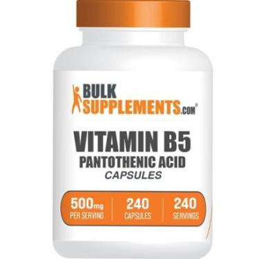 Imagem de Suplemento BulkSupplements.com Vitamina B5 Ácido pantotênico 500 mg-Unissex