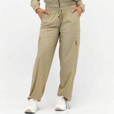 Imagem de Calça Rosa Bella Reta Cargo Microfibra Feminina-Feminino