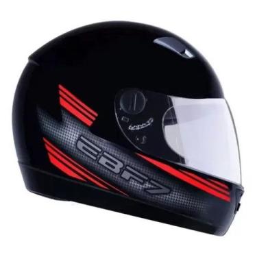 Imagem de Capacete ebf new carbon preto/vermelho-58 - EBF IND. E COM. ART. PLAST