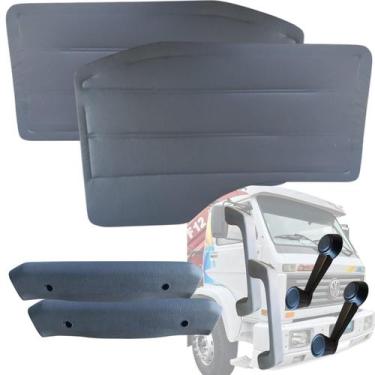 Imagem de Kit par forro porta +apoio+puxador+manivela vw worker titan+ - FLASH T
