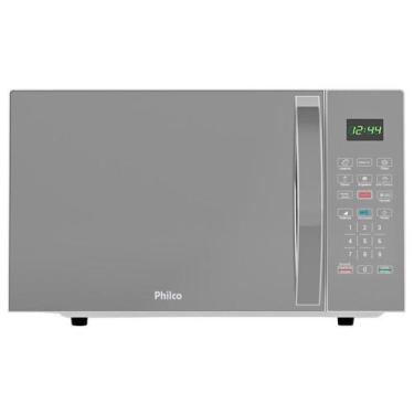 Imagem de Micro-ondas 28L Philco Pintura Limpa Fácil PMO30S 220V, Prata Espelhad