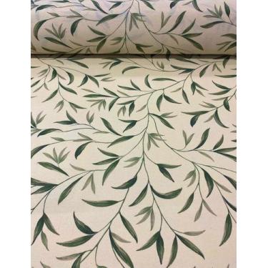 Imagem de Tecido Semi Impermeável Decokasa Decokasa Ramos Elegance Verde 6292 D 