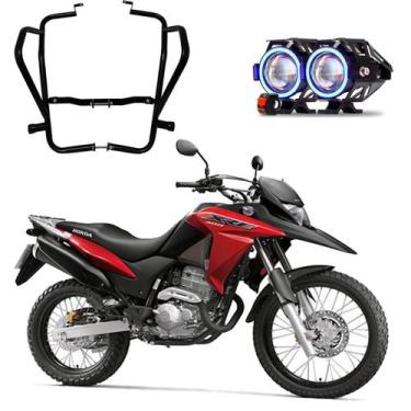 Imagem de Kit Protetor de Carenagem + U7 Angel Eye Azul XRE 300 2009 2010 2011 2